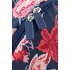 Kép 3/5 - Puma Core Pop hátizsák, kék, pink virágos