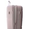 Kép 5/7 - Gladiator BIONIC 4-kerekes keményfedeles bővíthető bőrönd 76x53x29/31cm, metál bézs