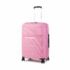 Kép 1/10 - American Tourister LINEX / SPINNER 4-kerekes keményfedeles bőrönd 66x45x27cm, rózsaszín