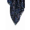 Kép 4/5 - Desigual női divatsál, Liquid Flor Rectangle, kék