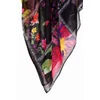 Kép 4/5 - Desigual női divatsál, Flores Patch, fekete, színes mintás