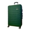 Kép 2/6 - Madisson 4-kerekes keményfedeles bővíthető nagy bőrönd 77x50x30cm, sötétzöld