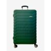 Kép 1/6 - Madisson 4-kerekes keményfedeles bővíthető nagy bőrönd 77x50x30cm, sötétzöld