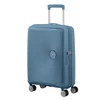 Kép 1/10 - American Tourister Soundbox 4-kerekes keményfedeles bővíthető kabin bőrönd 55x40x20/23 cm, szürkés kék
