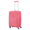Kép 2/8 - American Tourister Soundbox 4-kerekes keményfedeles bővíthető bőrönd 67 x 46.5 x 29/32 cm, rózsaszín