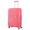 Kép 2/7 - American Tourister Soundbox 4-kerekes keményfedeles bővíthető bőrönd 77 x 51.5 x 29.5/32.5 cm, rózsaszín