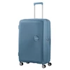 Kép 2/9 - American Tourister Soundbox 4-kerekes keményfedeles bővíthető bőrönd 77 x 51.5 x 29.5/32.5 cm, szürkés kék
