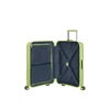 Kép 4/10 - American Tourister AIRCONIC 4-kerekes keményfedeles bőrönd 67 x 44 x 26 cm, sárgás zöld