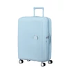 Kép 1/10 - American Tourister Soundbox 4-kerekes keményfedeles bővíthető bőrönd 67 x 46.5 x 29/32 cm, pasztell kék