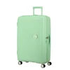 Kép 1/10 - American Tourister Soundbox 4-kerekes keményfedeles bővíthető bőrönd 77 x 51.5 x 29.5/32.5 cm, pasztell zöld
