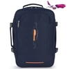 Kép 1/8 - Gabol WizzAir-méretű kabinhátizsák / laptop hátizsák, sötétkék