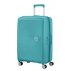Kép 1/9 - American Tourister Soundbox 4-kerekes keményfedeles bővíthető bőrönd 67 x 46.5 x 29/32 cm, türkiz