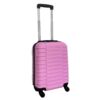 Kép 1/6 - LEONARDO 4-kerekes keményfedeles kabinbőrönd 54x36x20cm, rózsaszín