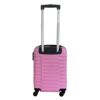 Kép 5/6 - LEONARDO 4-kerekes keményfedeles kabinbőrönd 54x36x20cm, rózsaszín