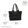 Kép 8/8 - Reisenthel Shopper e1, glossy dots black