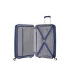 Kép 2/8 - American Tourister Soundbox 4-kerekes keményfedeles bővíthető bőrönd 77 x 51.5 x 29.5/32.5 cm, sötétkék