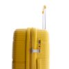 Kép 3/12 - Gladiator BIONIC 4-kerekes keményfedeles bővíthető bőrönd 65x46x25/31cm, sárga