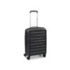 Kép 1/6 - Roncato FLIGHT DLX 4-kerekes keményfedeles bővíthető kabinbőrönd 55x39x20/25cm, fekete