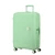 American Tourister Soundbox 4-kerekes keményfedeles bővíthető bőrönd 77 x 51.5 x 29.5/32.5 cm, pasztell zöld