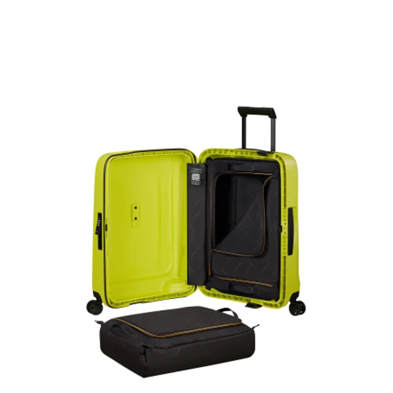 Samsonite Essens spinner 4-kerekes keményfedeles kabinbőrönd 55x40x20cm, lime