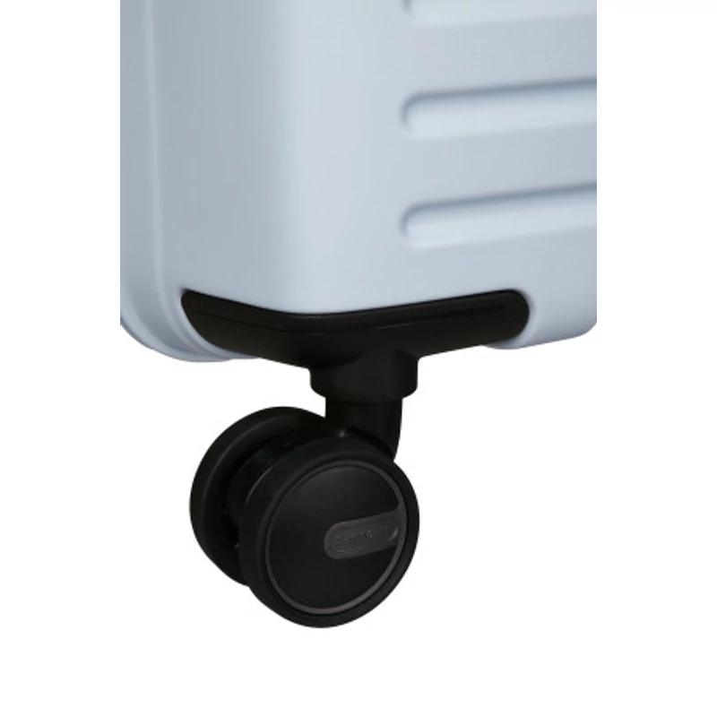 Samsonite Restackd spinner 4-kerekes keményfedeles bővíthető kabin bőrönd 55 x 40 x 20/23 cm, halványkék