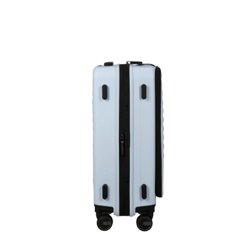 Samsonite Restackd spinner 4-kerekes keményfedeles bővíthető kabin bőrönd 55 x 40 x 23/26 cm, halványkék