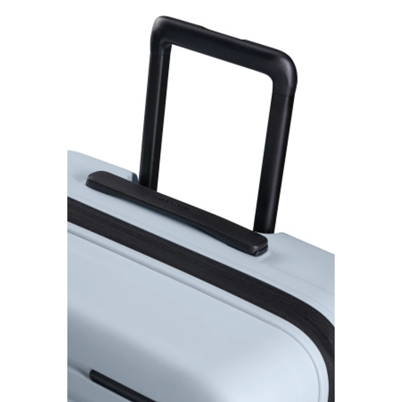 Samsonite Restackd spinner 4-kerekes keményfedeles bővíthető bőrönd 68 x 46 x 26/29cm, halványkék