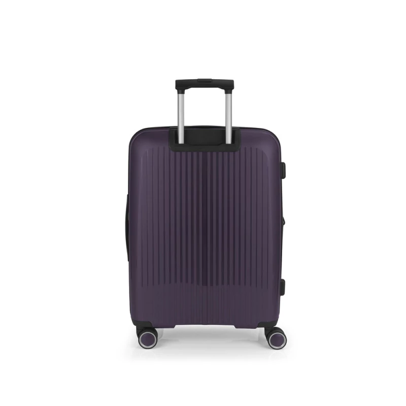 Gabol Brooklyn keményfedeles bővíthető 4 kerekű bőrönd 45x65x27/30 cm, padlizsán