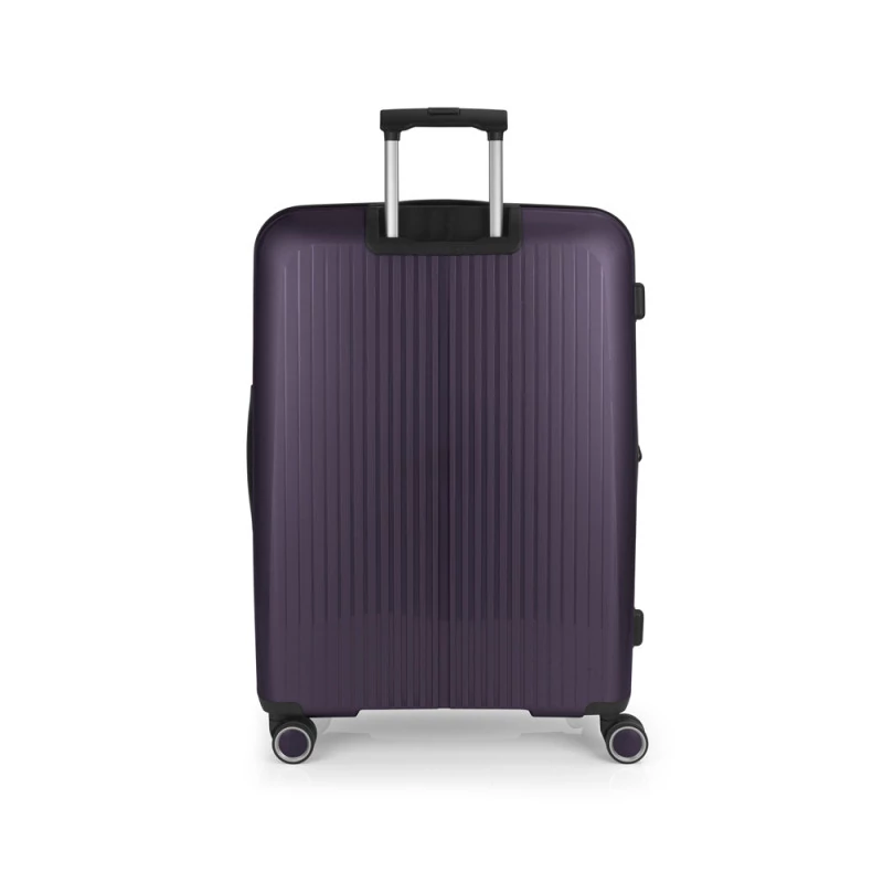 Gabol Brooklyn keményfedeles bővíthető 4 kerekű bőrönd 51x75x31/34 cm, padlizsán