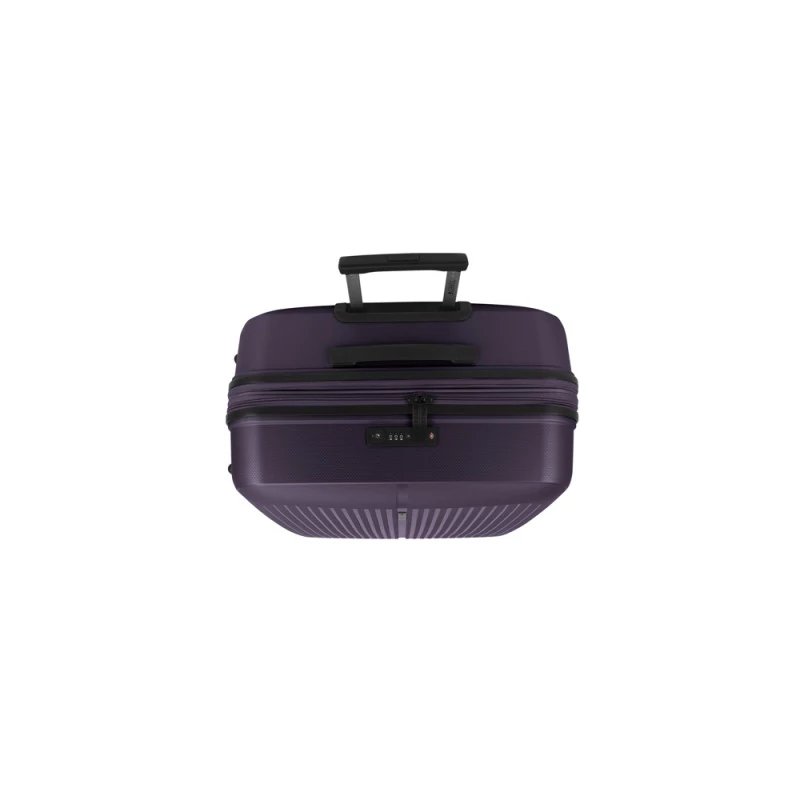 Gabol Brooklyn keményfedeles bővíthető 4 kerekű bőrönd 51x75x31/34 cm, padlizsán