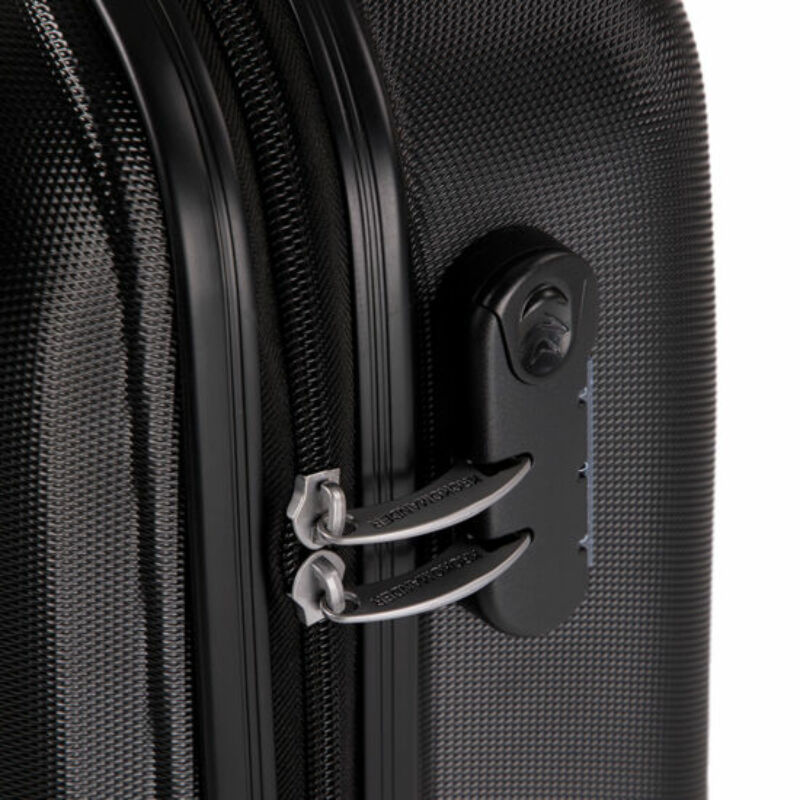 Krokomander 2-kerekes kabin bőrönd 52.5x36x20cm, Fekete