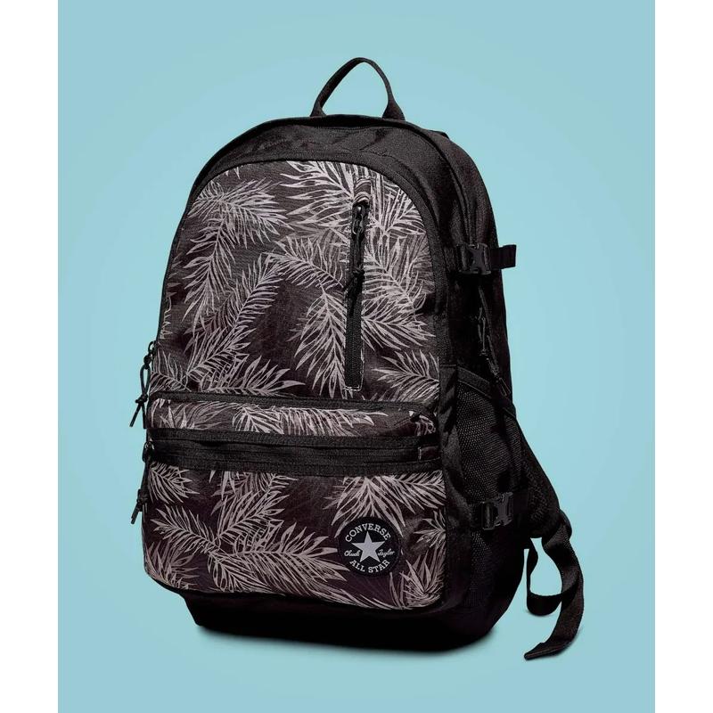 Converse Straight Edge Backpack Print, fekete