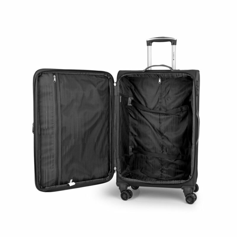 Gabol ZAMBIA 4-kerekes bővíthető bőrönd 69x41x29/32cm, fekete