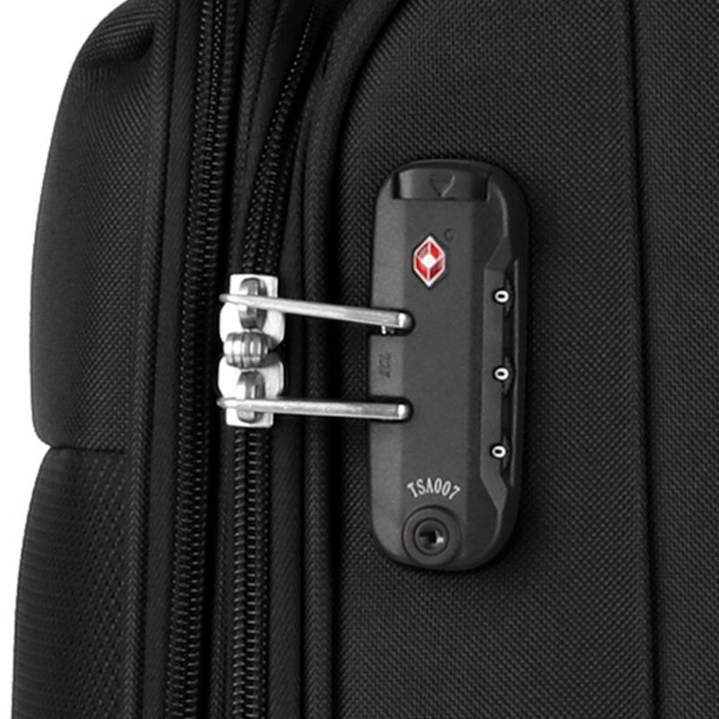 Gabol ZAMBIA 4-kerekes bővíthető bőrönd 69x41x29/32cm, fekete