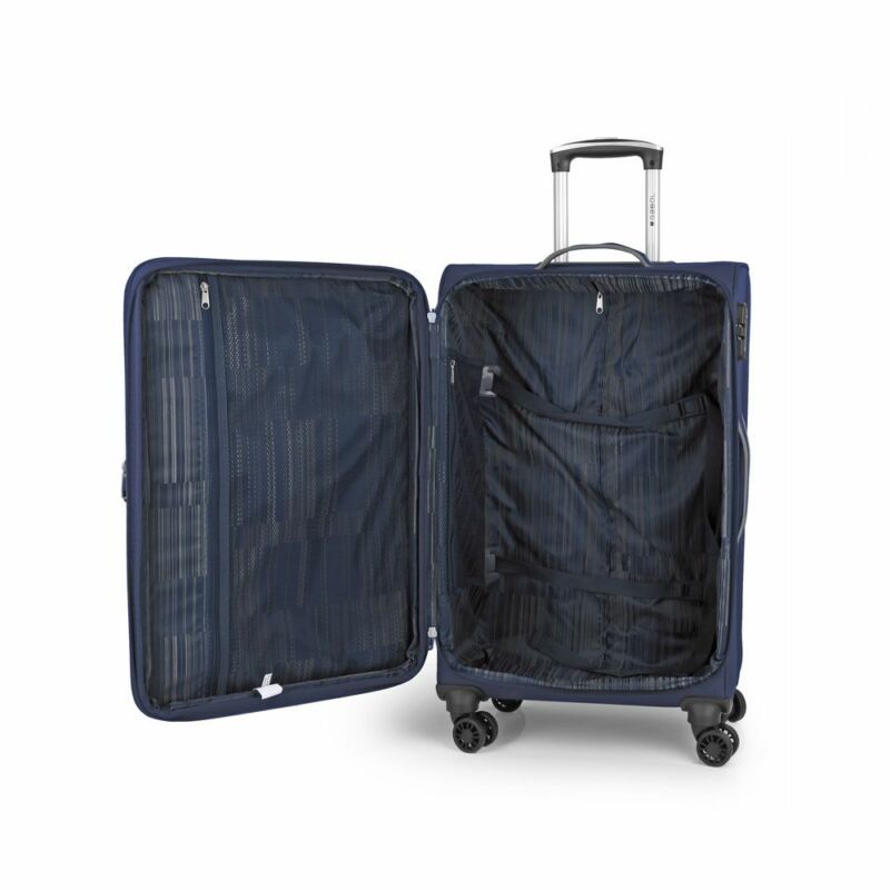 Gabol ZAMBIA 4-kerekes bővíthető bőrönd 69x41x29/32cm, sötétkék