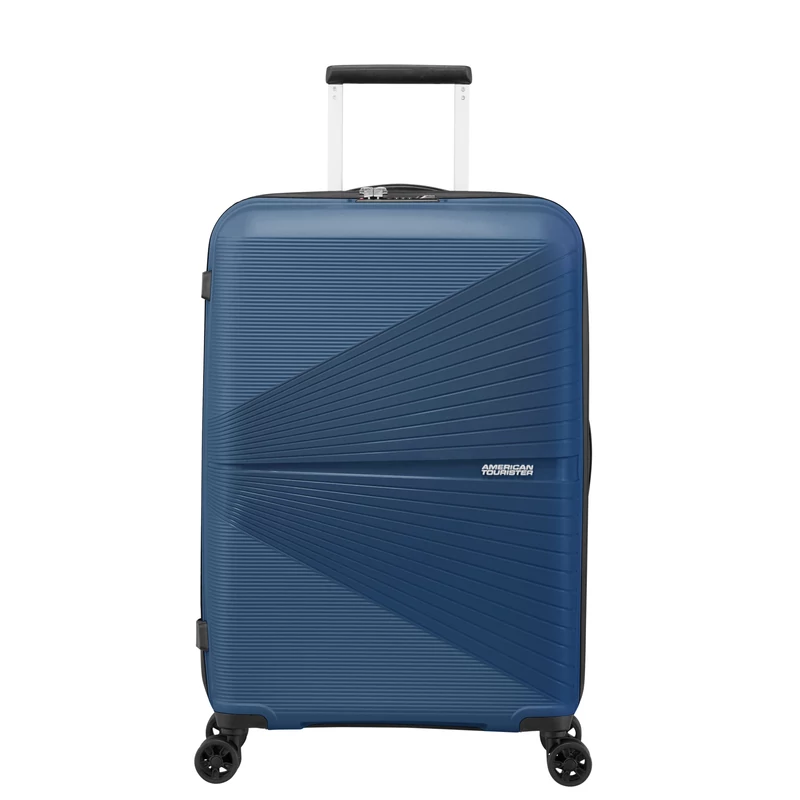 American Tourister AIRCONIC 4-kerekes keményfedeles bőrönd 67 x 44 x 26 cm, sötétkék