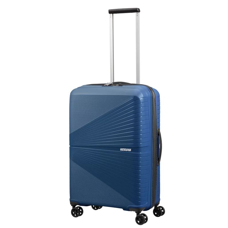 American Tourister AIRCONIC 4-kerekes keményfedeles bőrönd 67 x 44 x 26 cm, sötétkék