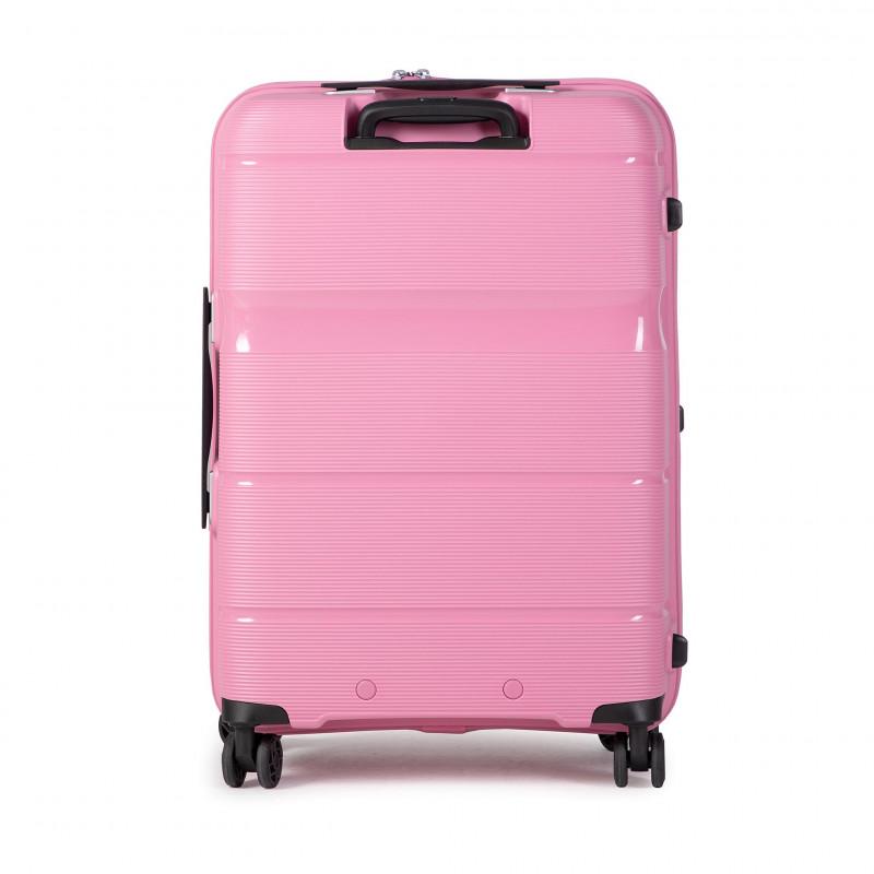 American Tourister LINEX / SPINNER 4-kerekes keményfedeles bőrönd 66x45x27cm, rózsaszín