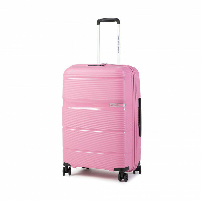 American Tourister LINEX / SPINNER 4-kerekes keményfedeles bőrönd 66x45x27cm, rózsaszín