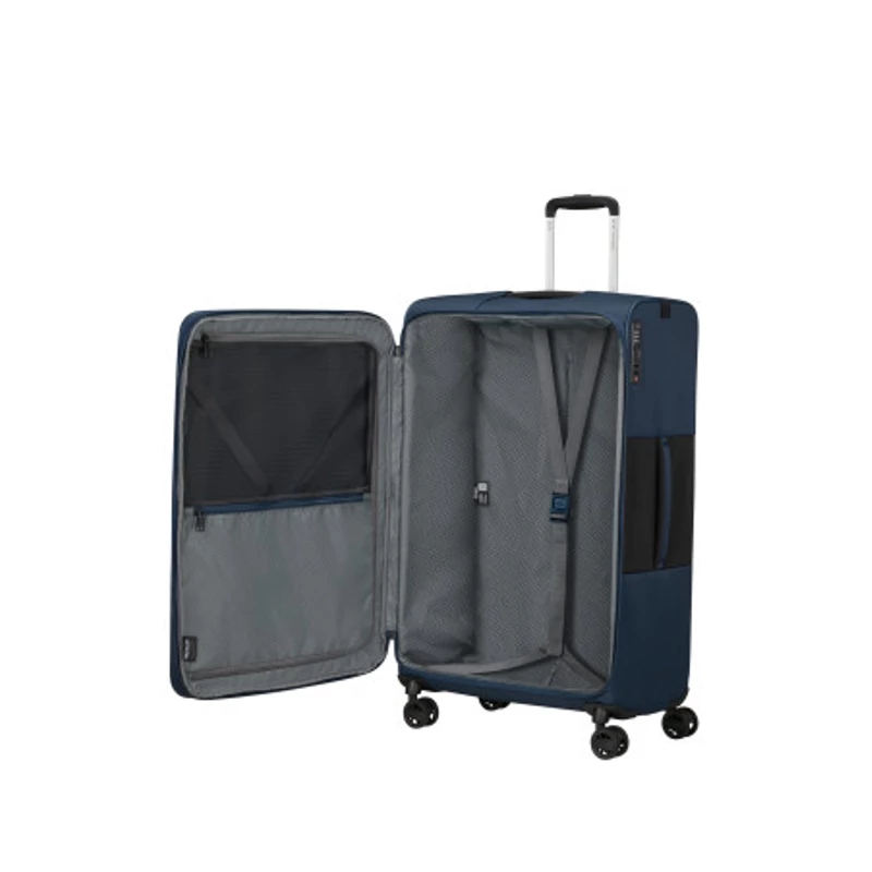 Samsonite Vaycay spinner 4-kerekes bővíthető bőrönd 77 x 49 x 29/32 cm, sötétkék