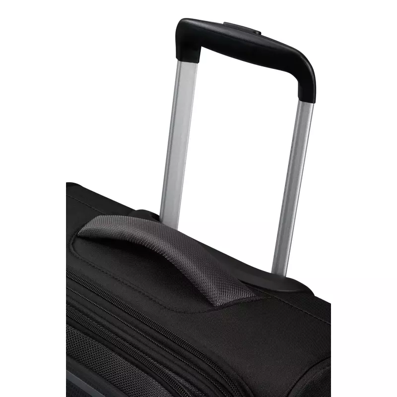 American Tourister Pulsonic Spinner 4-kerekes bővíthető bőrönd 68 x 44 x 27/30 cm, fekete