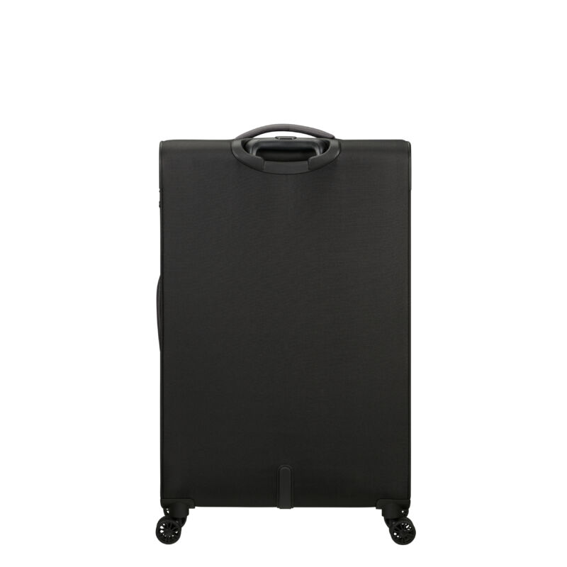 American Tourister Pulsonic Spinner 4-kerekes bővíthető bőrönd 81 x 49 x 31/34 cm, fekete