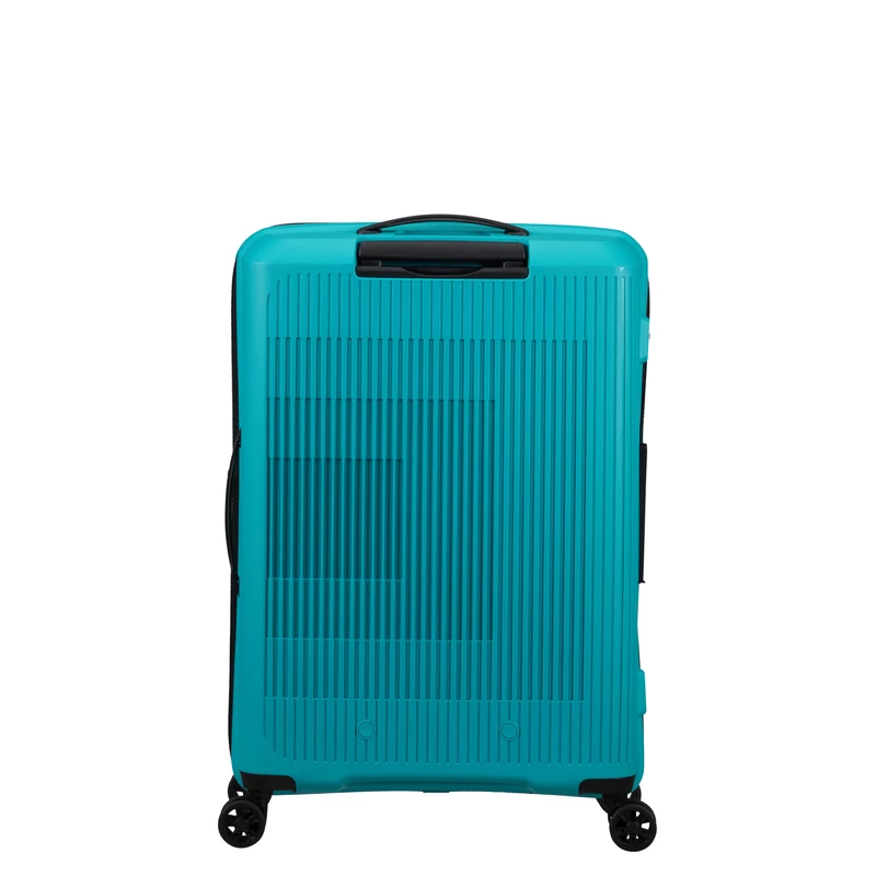 American Tourister AeroStep Spinner 4-kerekes keményfedeles bővíthető bőrönd 67 x 46 x 26/29 cm, türkiz