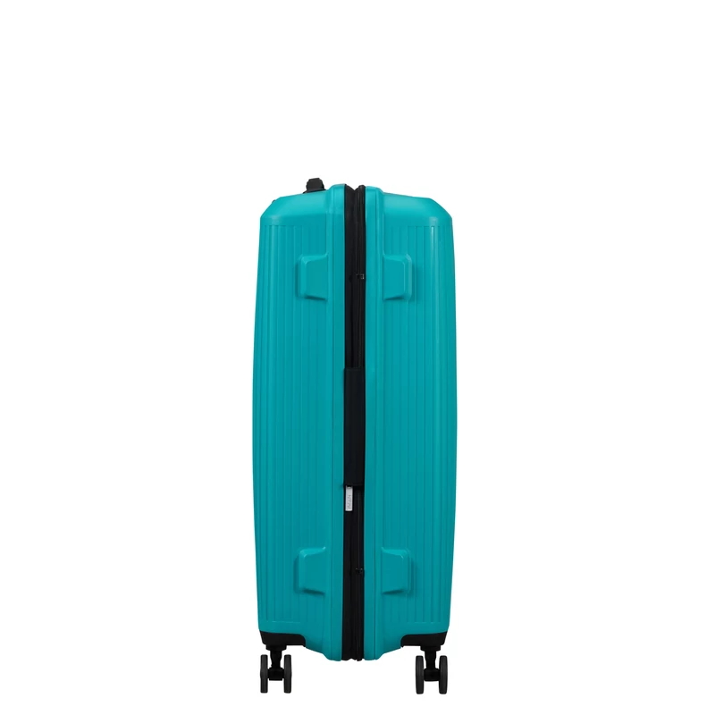 American Tourister AeroStep Spinner 4-kerekes keményfedeles bővíthető bőrönd 67 x 46 x 26/29 cm, türkiz
