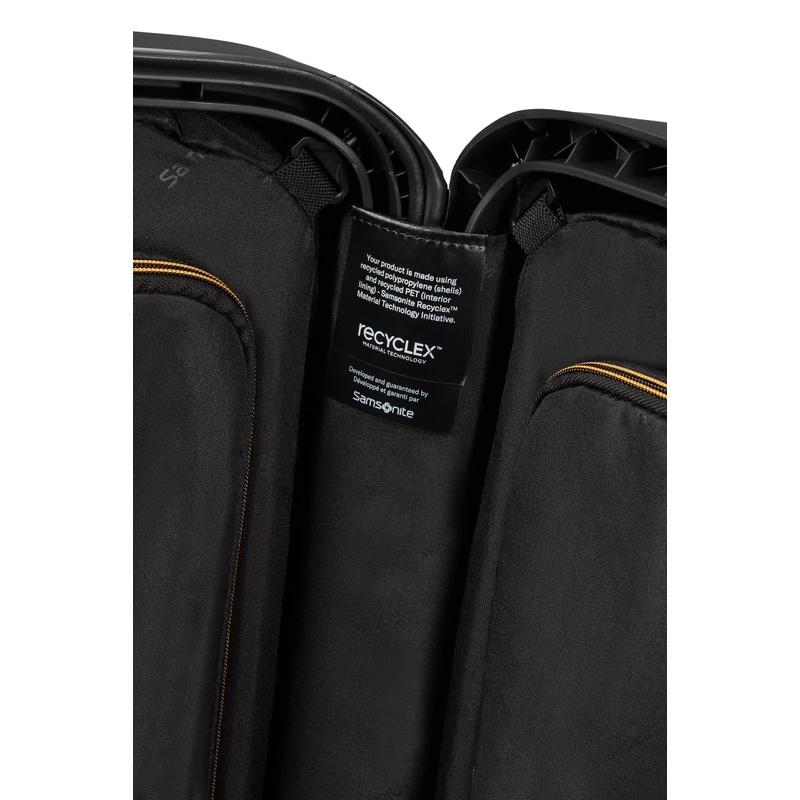 Samsonite Essens spinner 4-kerekes keményfedeles bőrönd 69 x 49 x 30 cm, fekete
