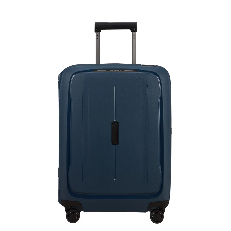 Samsonite Essens spinner 4-kerekes keményfedeles kabin bőrönd 55x40x20cm, sötétkék
