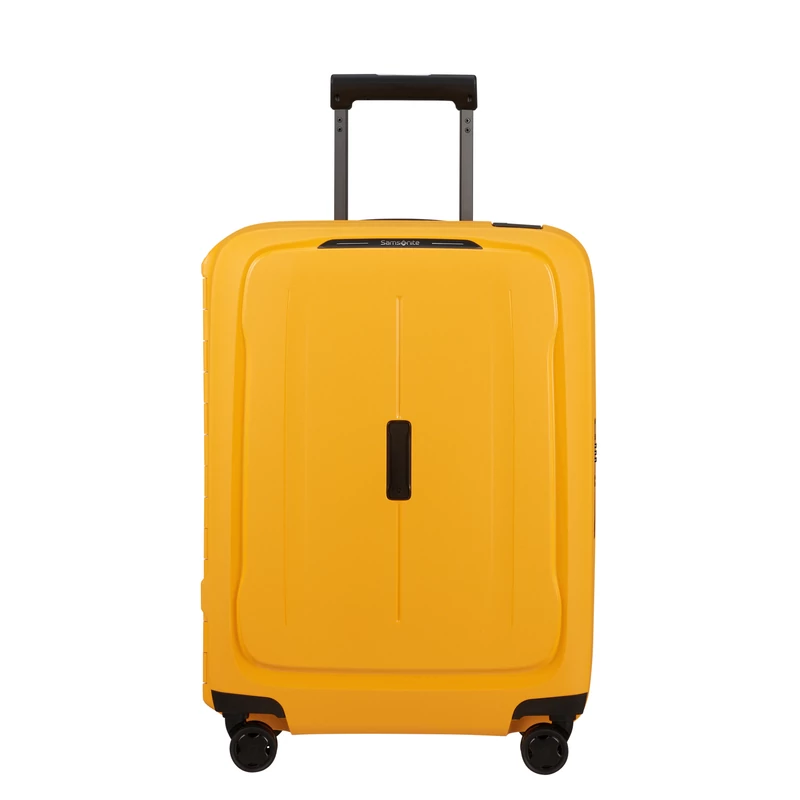 Samsonite Essens spinner 4-kerekes keményfedeles kabin bőrönd 55x40x20cm, sárga