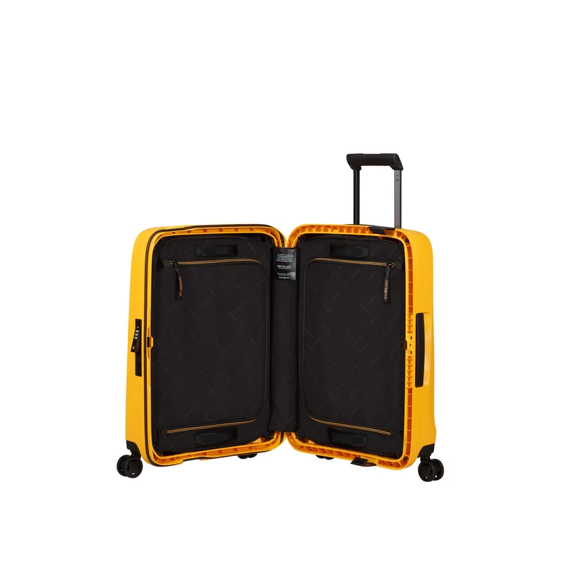 Samsonite Essens spinner 4-kerekes keményfedeles bőrönd 69 x 49 x 30 cm, sárga