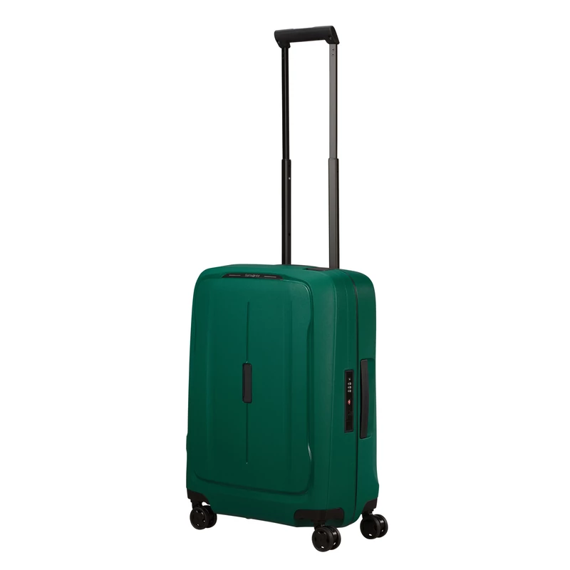 Samsonite Essens spinner 4-kerekes keményfedeles kabin bőrönd 55x40x20cm, zöld