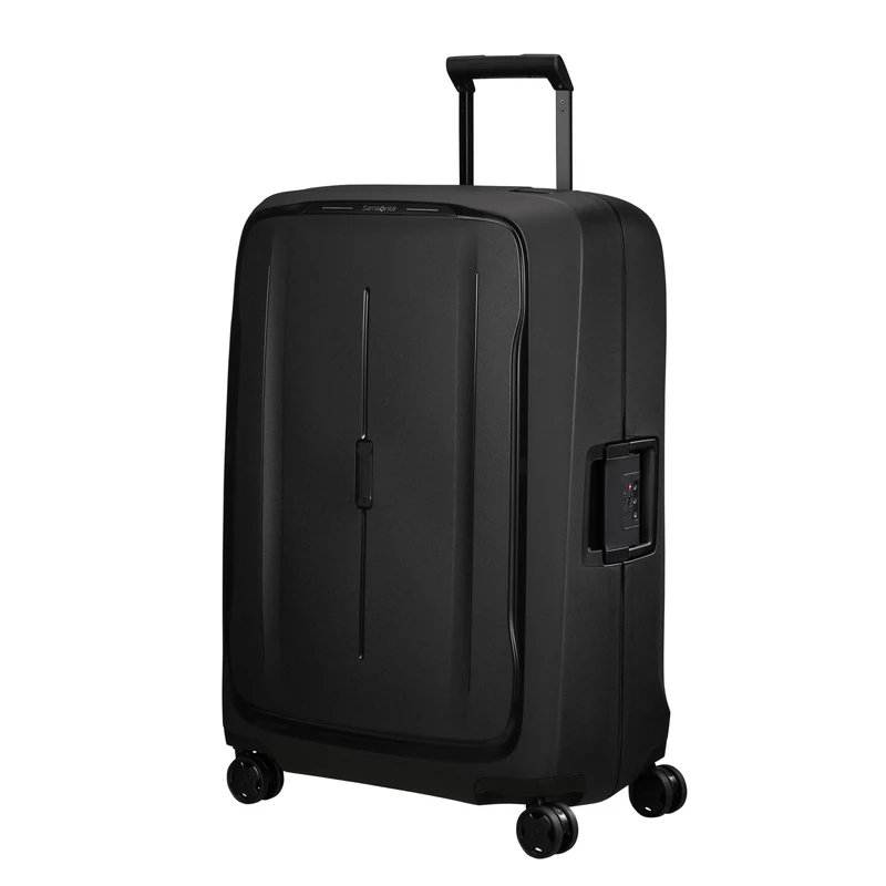 Samsonite Essens spinner 4-kerekes keményfedeles bőrönd 75 x 52 x 33 cm, fekete
